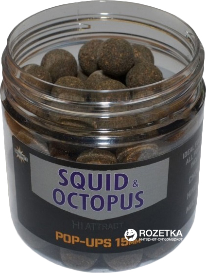 

Бойлы Dynamite Baits Squid&Octopus Foodbait Pop-Ups 15 мм 100 г (DY978)