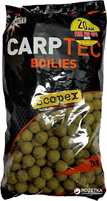 

Бойлы тонущие Dynamite Baits CarpTec Scopex 20 мм 2 кг (DY1180)