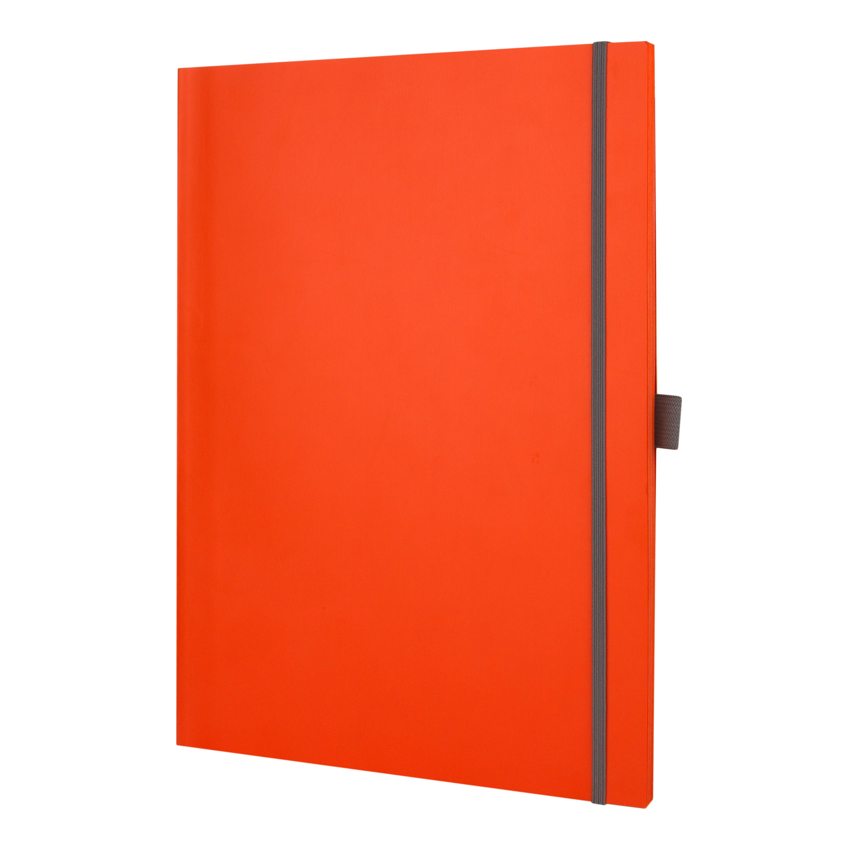 

Записная книга Qbook 20 x 28,5 см 192 страницы нелинованная Голубая с карманом