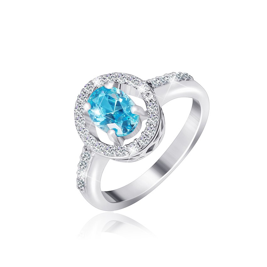 

Серебряное кольцо Silvex925 с фианитом 18.7 мм модели КК2ФТ/384-М