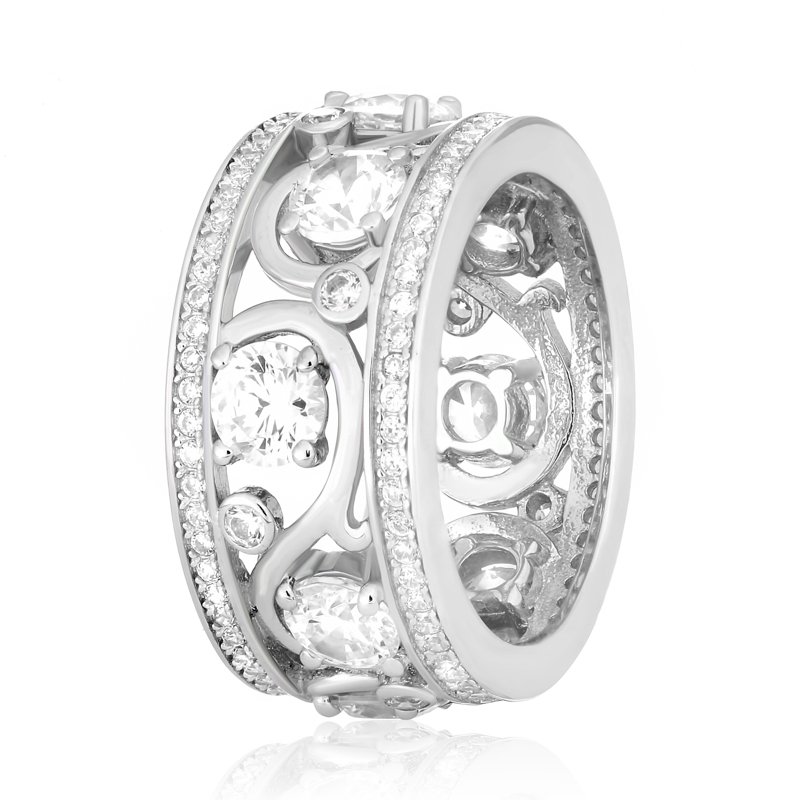 

Серебряное кольцо Silvex925 с фианитом 19.0 мм модели КК2Ф/193-Н
