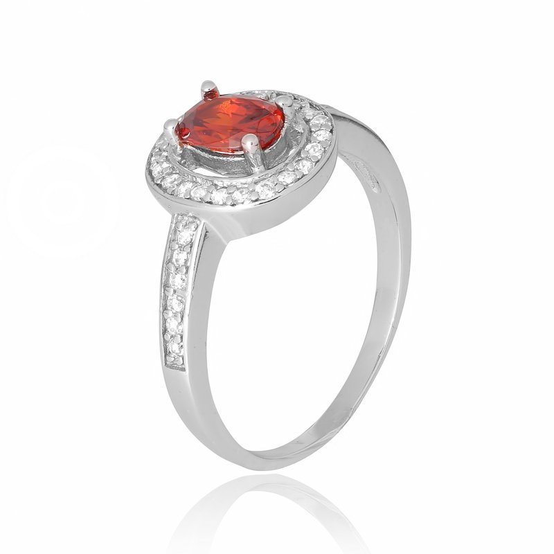 

Серебряное кольцо Silvex925 с фианитом 19.0 мм модели КК2ФГ/482-Н