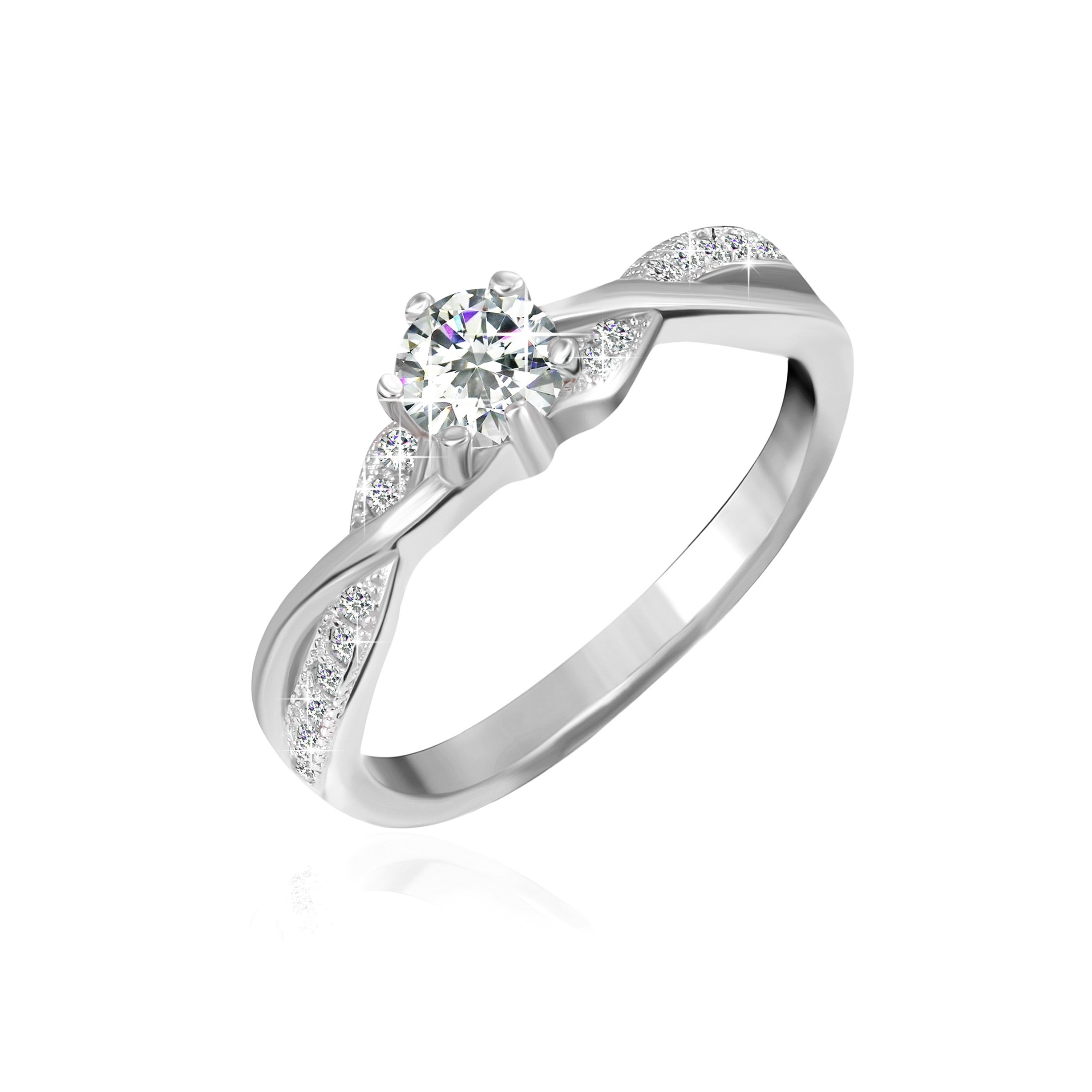 

Серебряное кольцо Silvex925 с фианитом 18.1 мм модели К2Ф/751-К