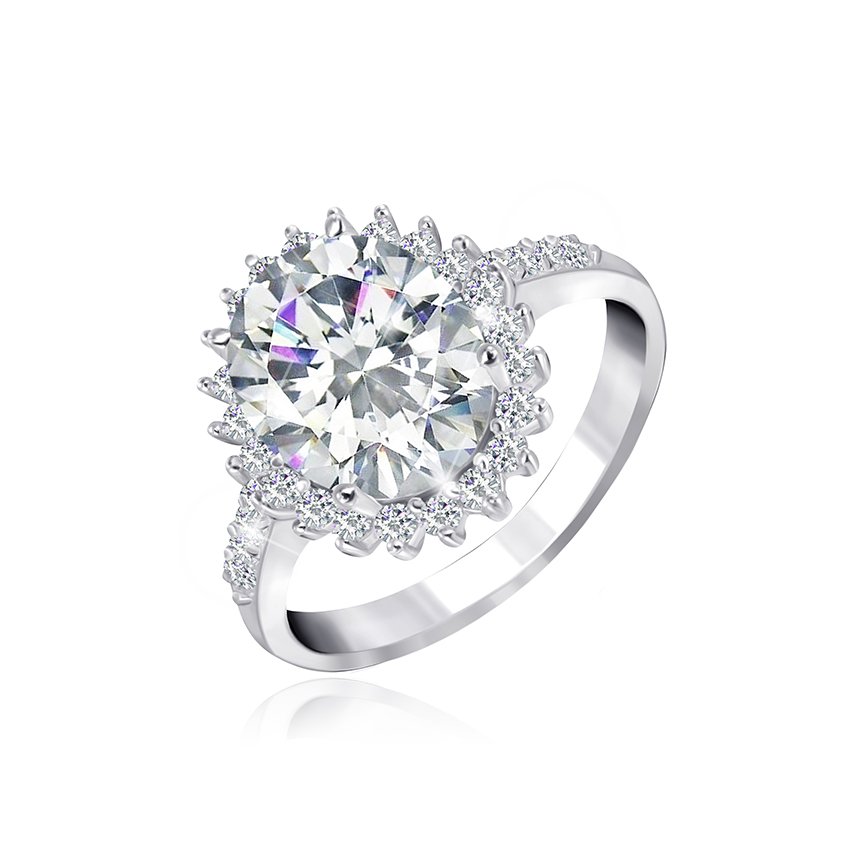 

Серебряное кольцо Silvex925 с фианитом 17.8 мм модели КК2Ф/377-И