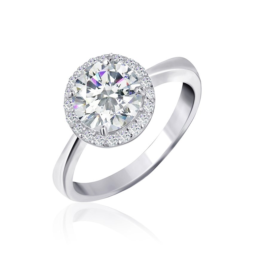 

Серебряное кольцо Silvex925 с фианитом 20.0 мм модели КК2Ф/408-Р