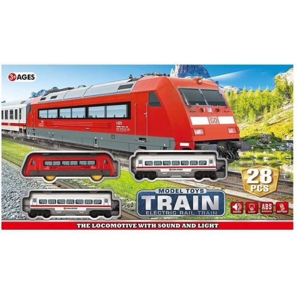 

Детская железная дорога JIN HONG XIN TOYS JHX 8812 Звуковые эффекты 28 элементов