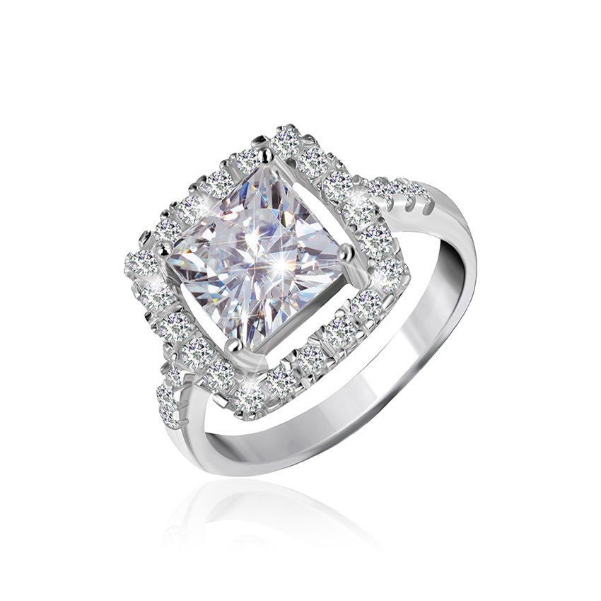 

Серебряное кольцо Silvex925 с фианитом 16.8 мм модели КК2Ф/405-Е