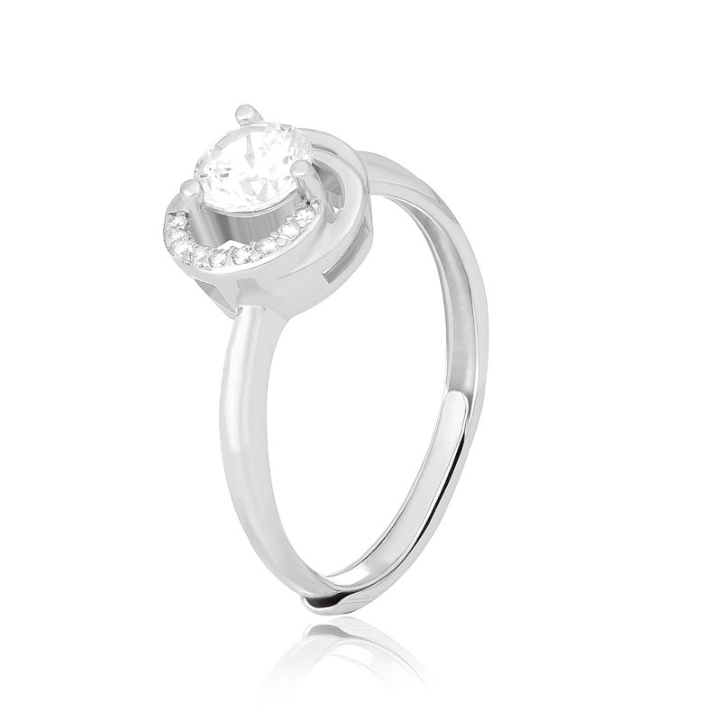 

Серебряное кольцо Silvex925 с фианитом 17.1 мм модели К2Ф/735-Ж