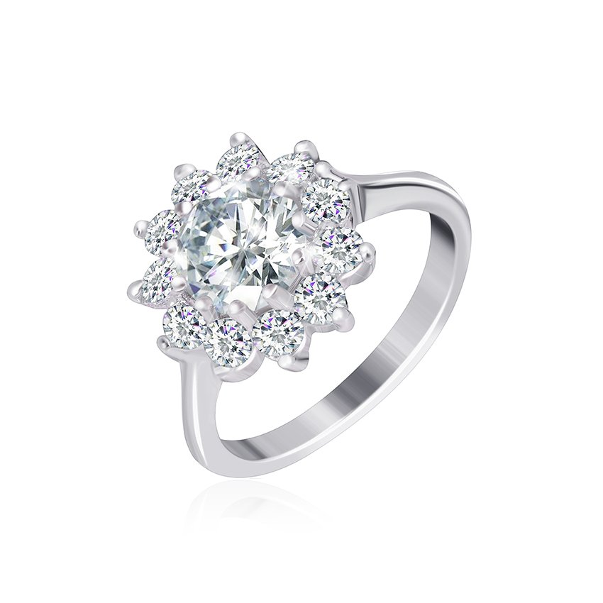 

Серебряное кольцо Silvex925 с фианитом 17.8 мм модели КК2Ф/379-И