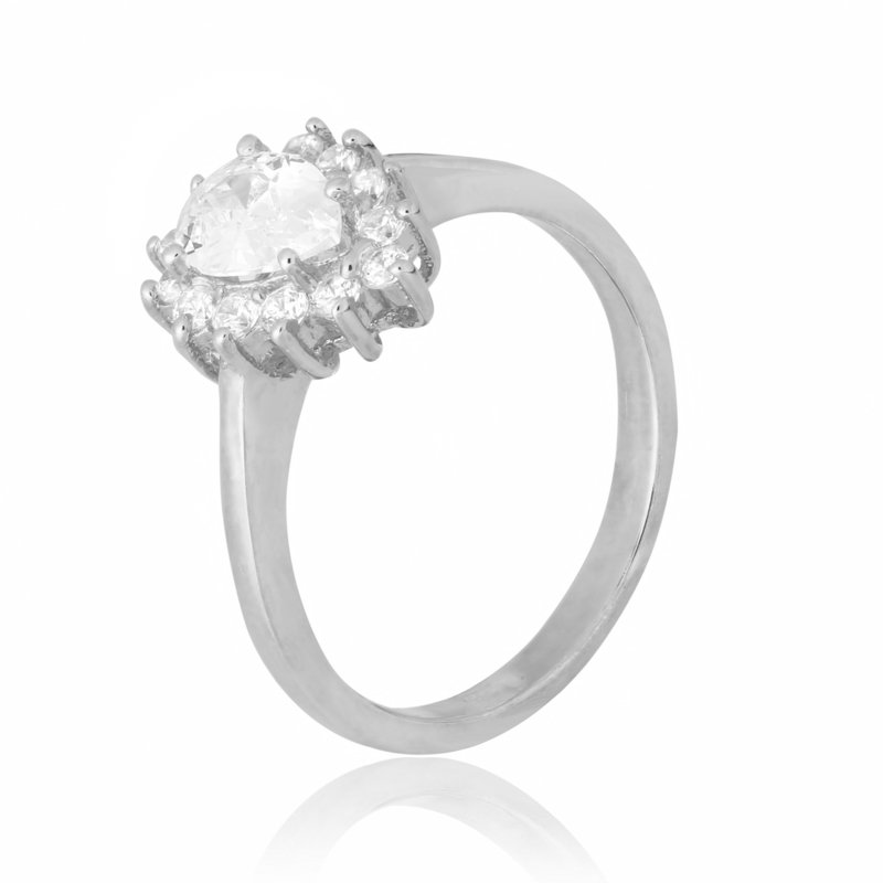 

Серебряное кольцо Silvex925 с фианитом 17.4 мм модели КК2Ф/383-З