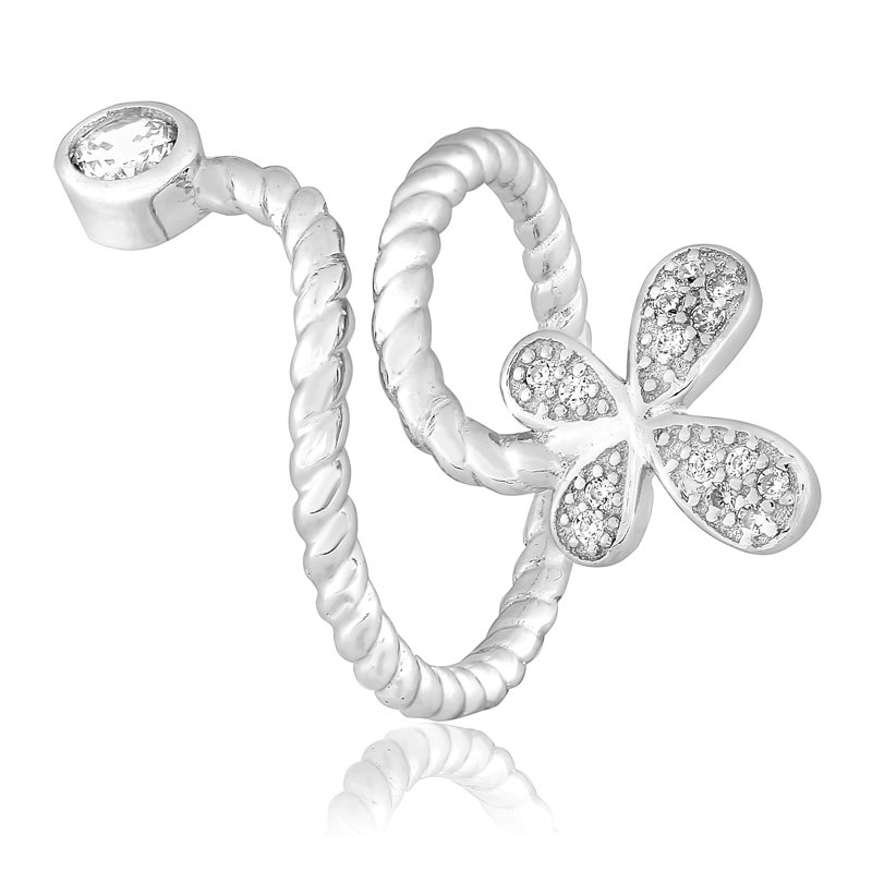 

Серебряное кольцо Silvex925 с фианитом безразмерное модели К2Ф/275