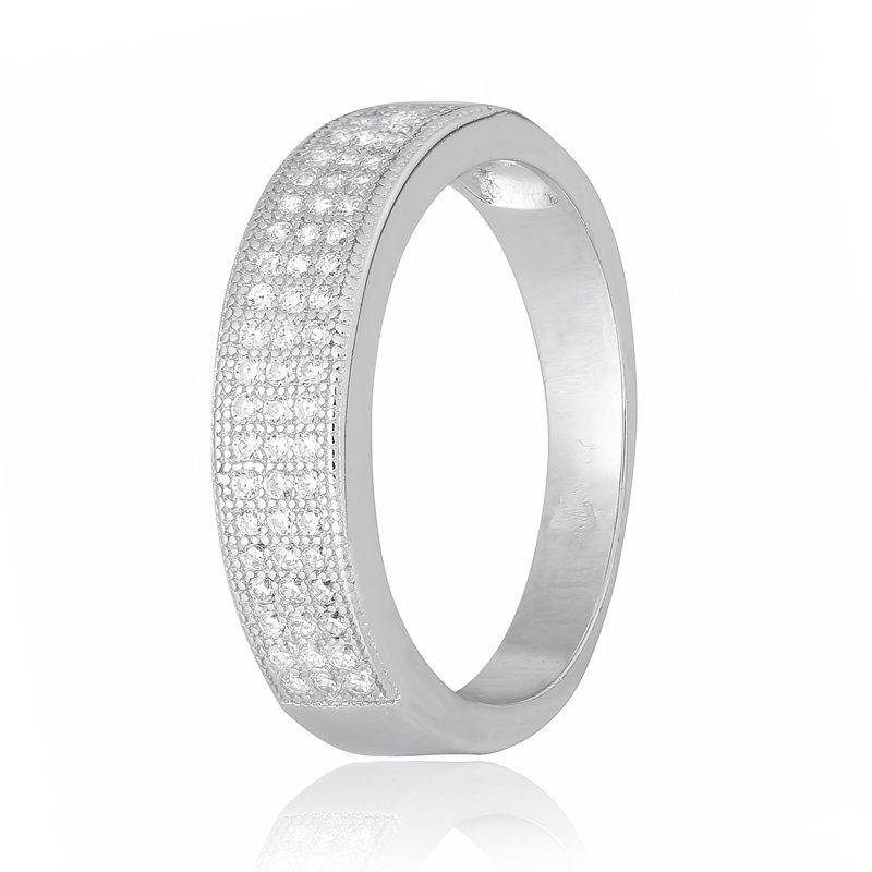 

Серебряное кольцо Silvex925 с фианитом 19.0 мм модели КК2Ф/203-Н