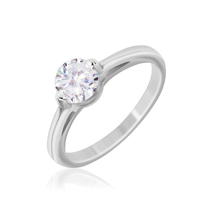 

Серебряное кольцо Silvex925 с фианитом 17.4 мм модели К2Ф/731-З