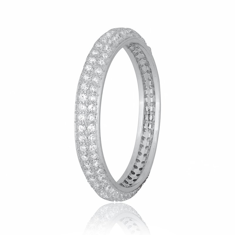 

Серебряное кольцо Silvex925 с фианитом 17.1 мм модели КК2Ф/200-Ж