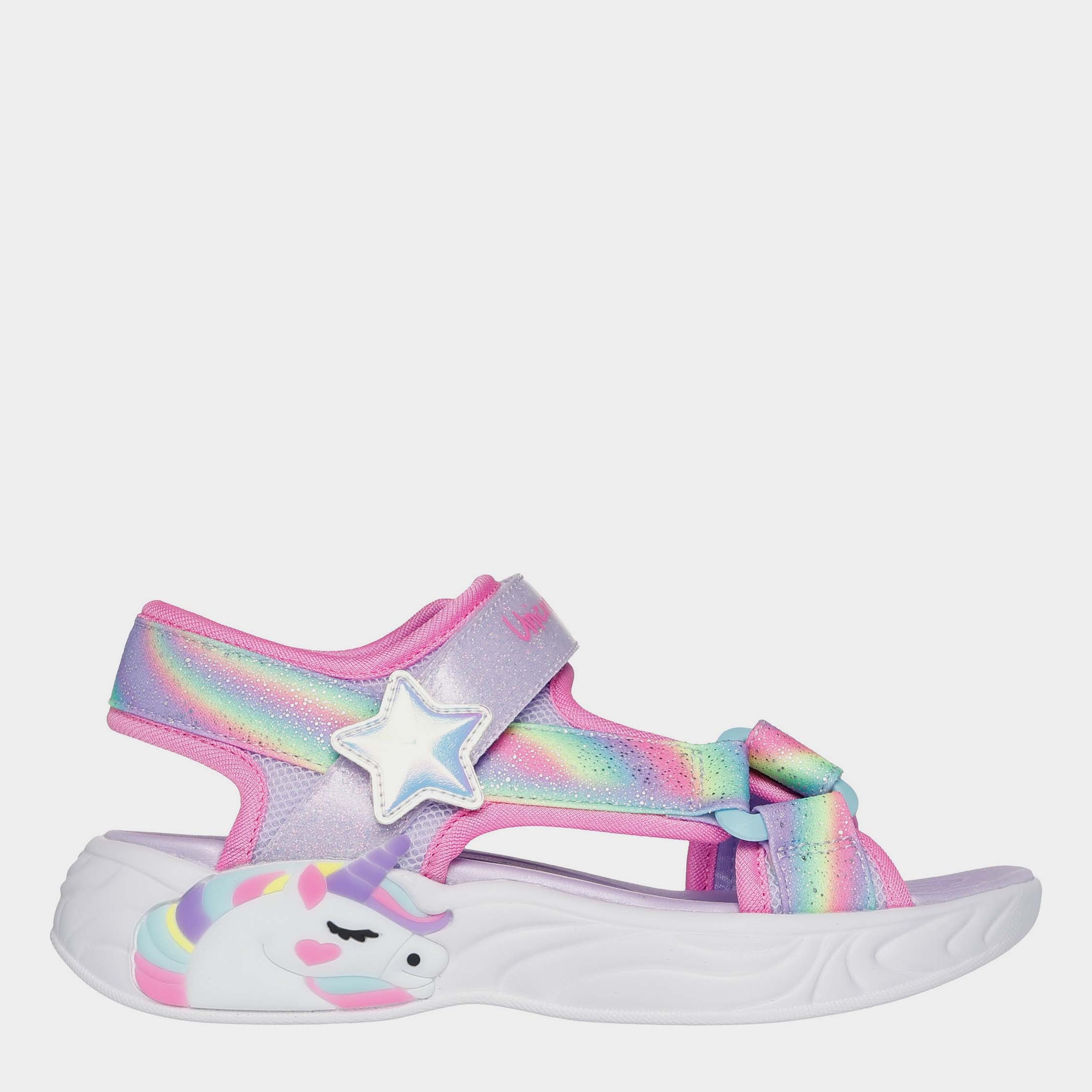 Дитячі спортивні сандалії для дівчинки Skechers Unicorn Dreams Sandal 303107L LVMT 27.5 Лавандові від Rozetka на платформі USKIDKA Акція на Дитячі спортивні сандалії для дівчинки Skechers Unicorn Dreams Sandal 303107L LVMT 27.5 Лавандові від Rozetka