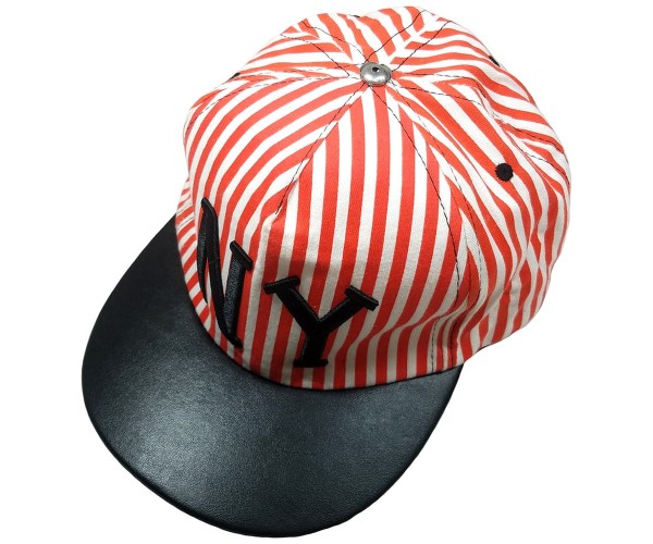 

Кепка NY с прямым козырьком RedSkull 1111 Оранжевая