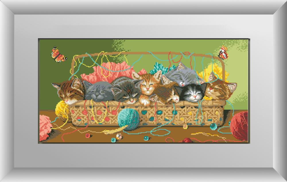 

Набор алмазной живописи Dream Art Спящие котята