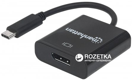 

Адаптер Manhattan USB3.1 Type-C - DisplayPort (F)