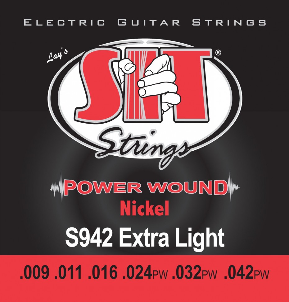 

Струны для электрогитары SIT S942 Extra Light Power Wound Nickel (9-42)