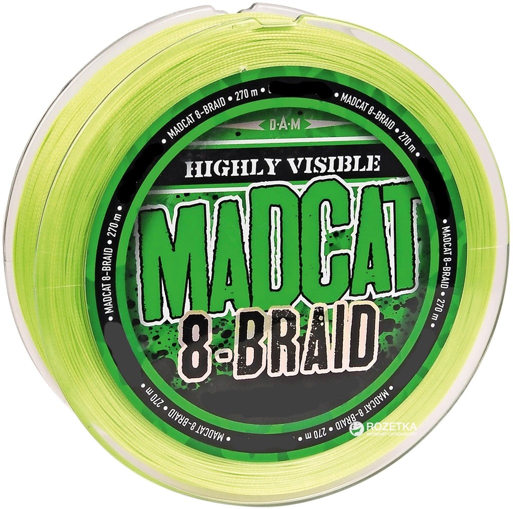 

Шнур DAM Madcat 8-Braid 270 м 0.50 мм 52.2 кг/115 lb Зеленый (3803050)