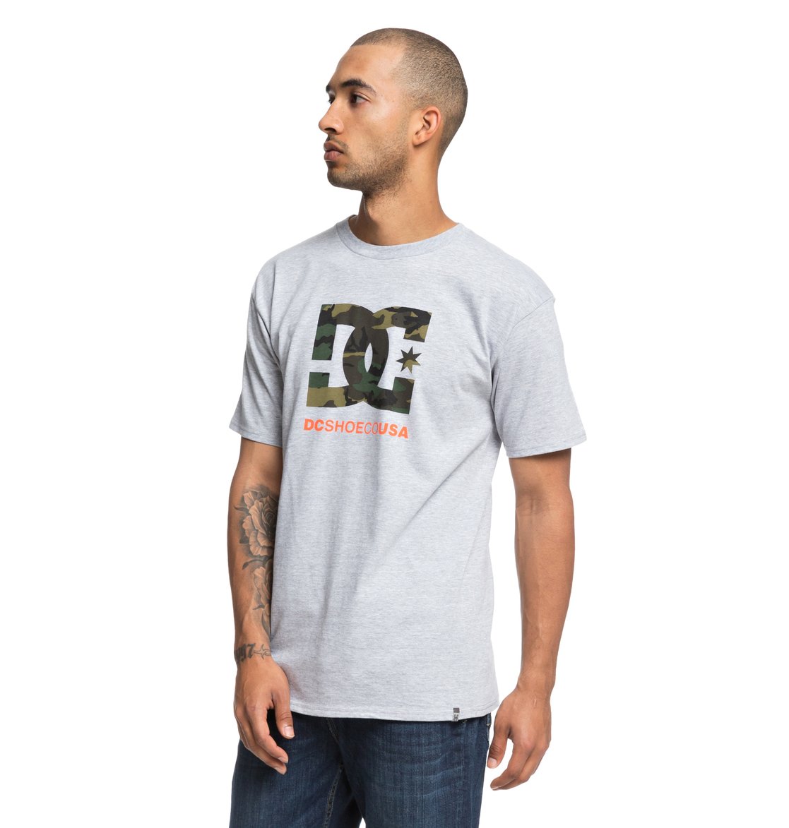 

Футболка DC CAMO FILLING STAR TEE ADYZT04385 S Серый