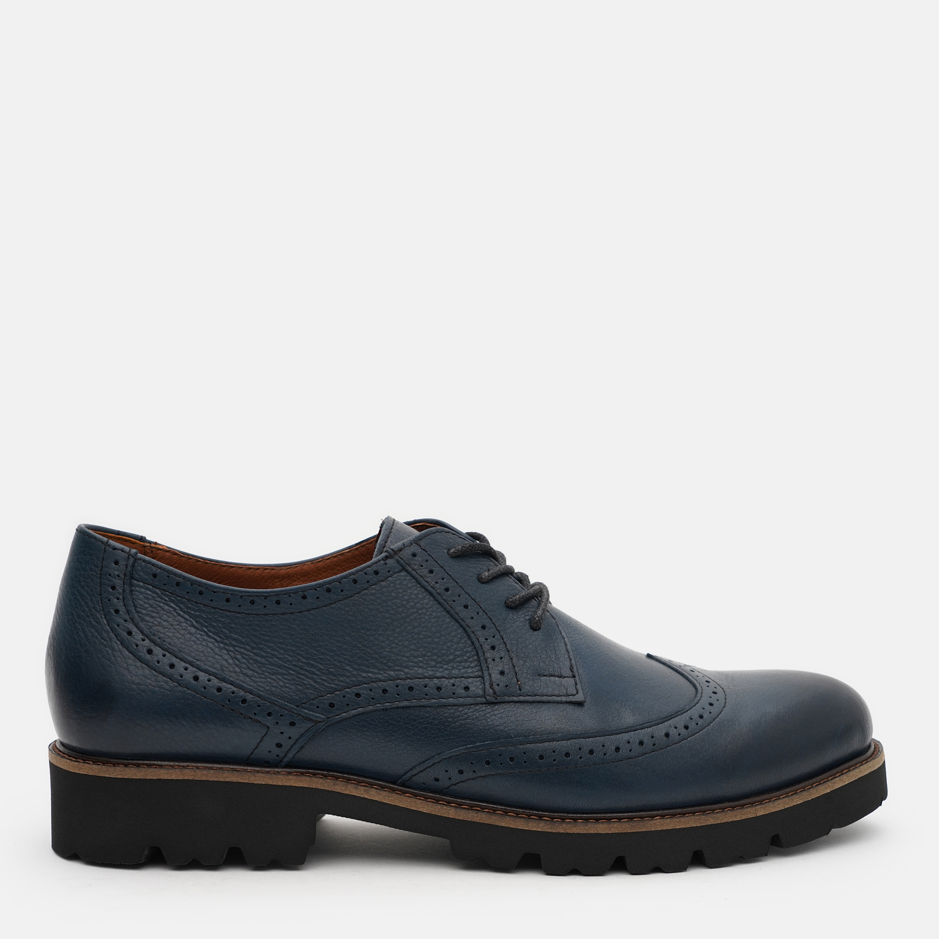 Чоловічі броги Prime Shoes 11-579-10215 42 28 см Сині від Rozetka на платформі USKIDKA Акція на Чоловічі броги Prime Shoes 11-579-10215 42 28 см Сині від Rozetka