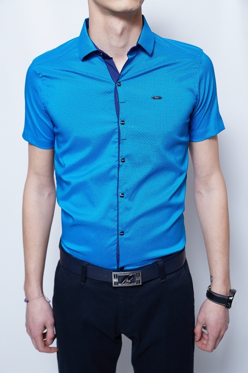 

Рубашка короткий рукав PAULSMITH 2097 S Синий