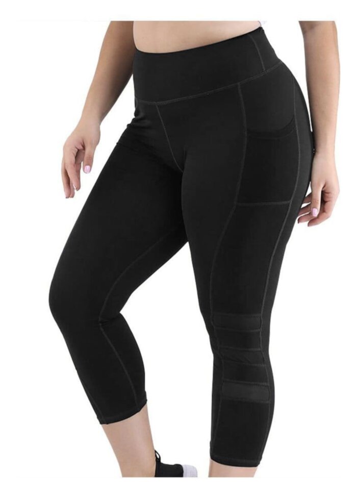 

Женские спортивные лосины Big Black  Черные, Женские спортивные лосины Big Black 4XL Черные