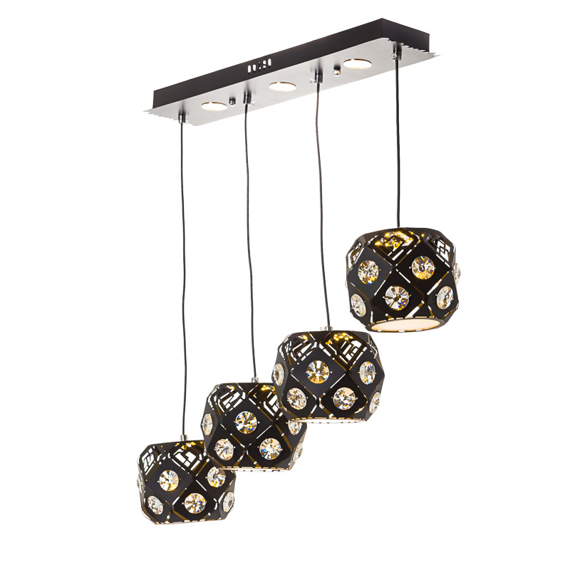 

Люстра подвесная LED Light House ES-15468/4 BK черная