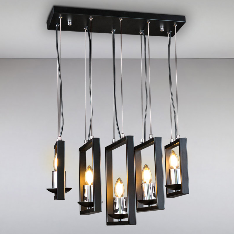

Люстра свечи подвесная Light House ES-15507/5 черная