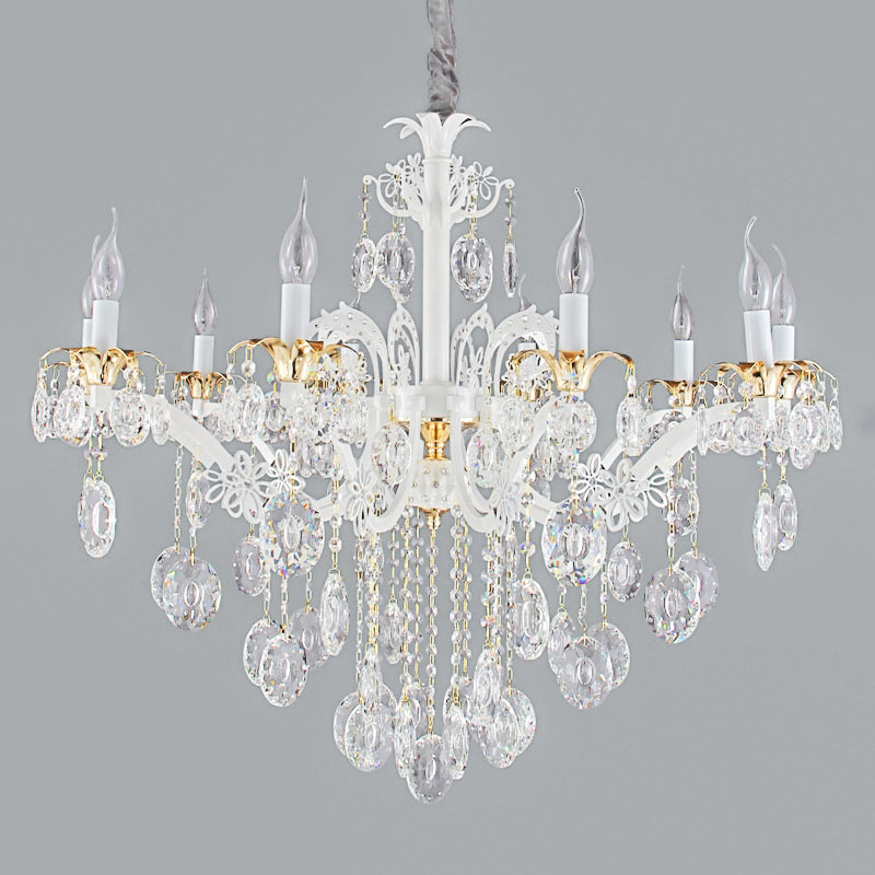 

Люстра підвісна кришталева Light H-ouse ES-15542/10 (white) біла
