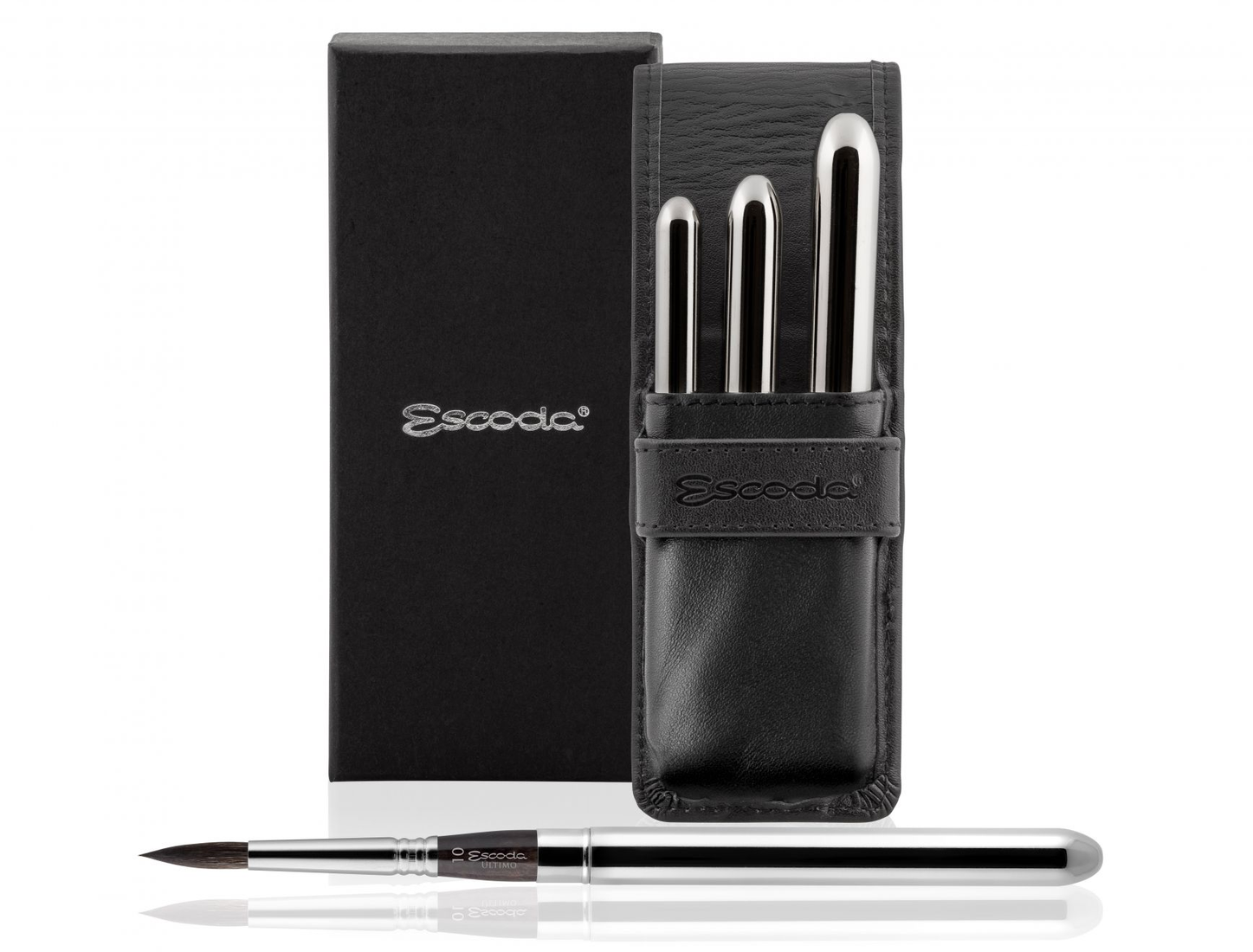 

Набор кистей Escoda Ultimo TRAVEL 3 шт в кожаном чехле