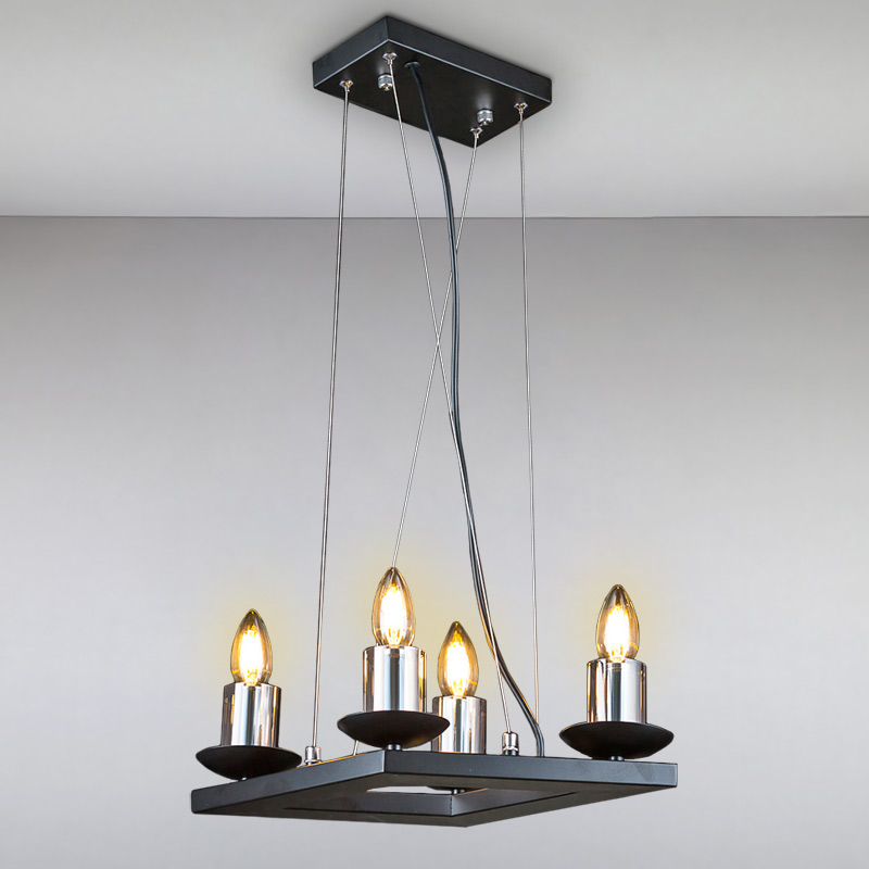 

Люстра свечи подвесная Light House ES-15506/4 черная