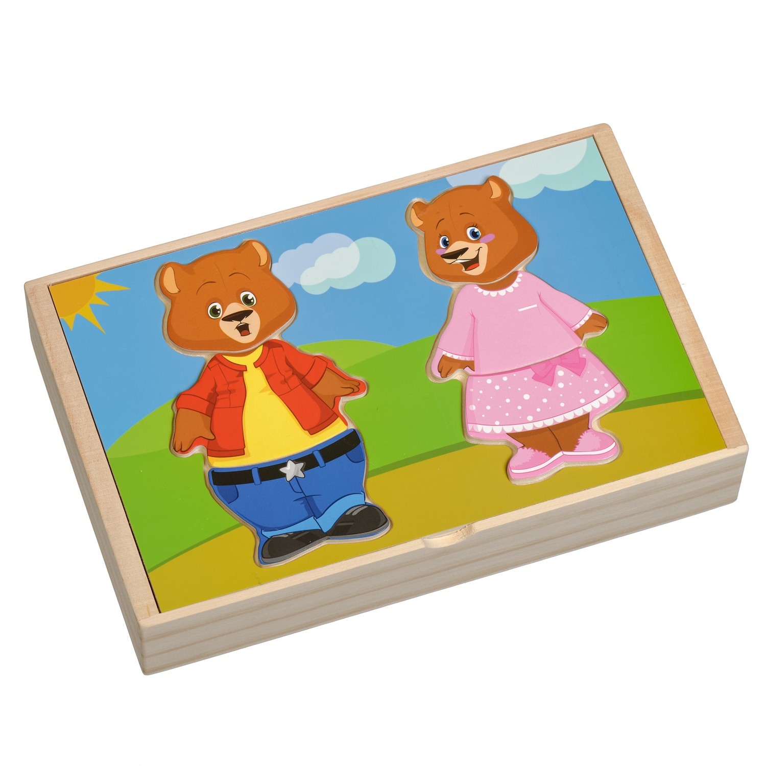 

Набор Игрушки из дерева Два медведя (Д182) (6957348001821)