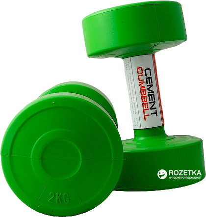 

Гантели LiveUp Cement Dumbell 2 шт х 2 кг Green (LS2003-2)