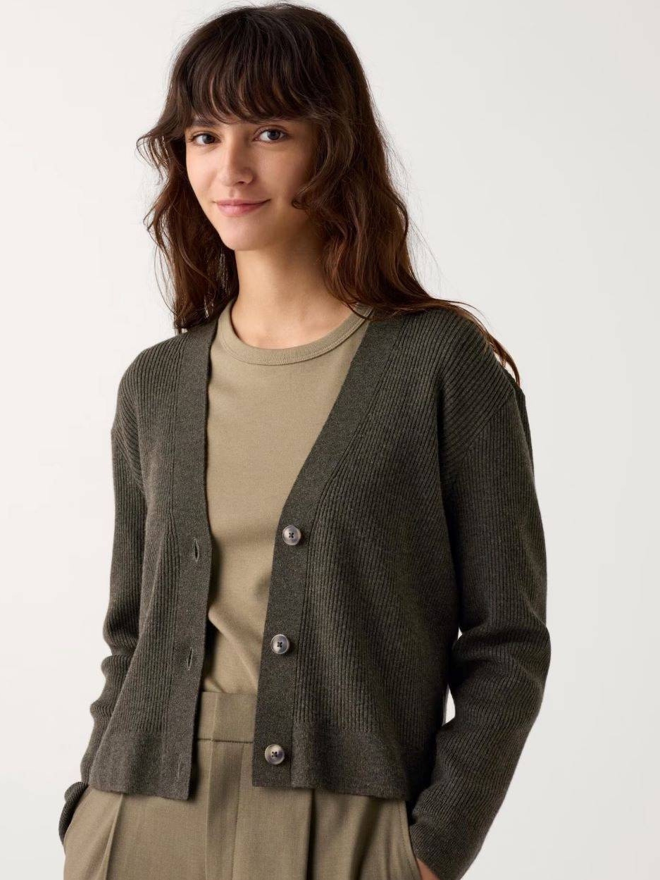Кардиган в'язаний жіночий Uniqlo 836947251 L Зелений від Rozetka на платформі USKIDKA Акція на Кардиган в'язаний жіночий Uniqlo 836947251 L Зелений від Rozetka