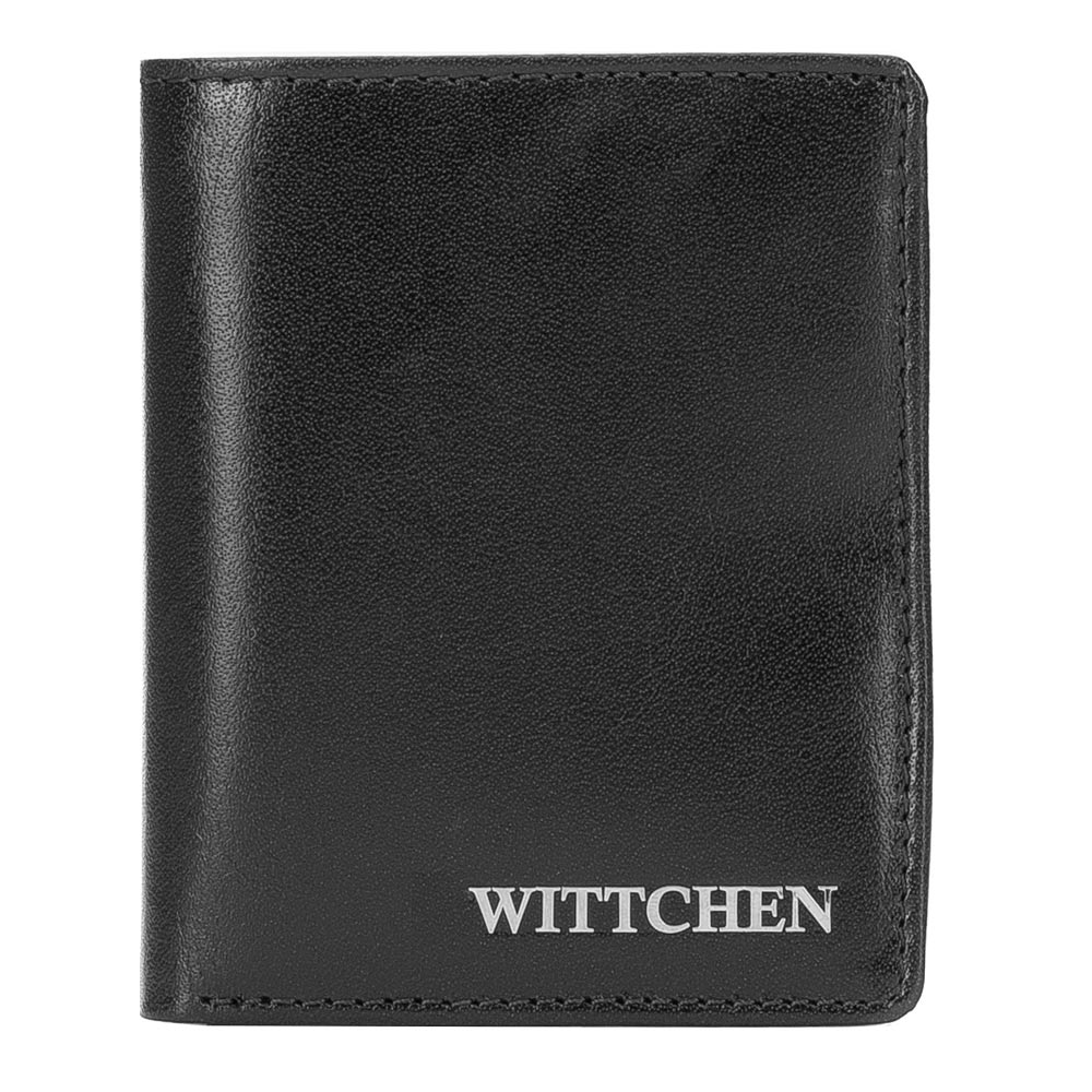 

Кожаный кошелек с логотипом 26-1-435-1 черный