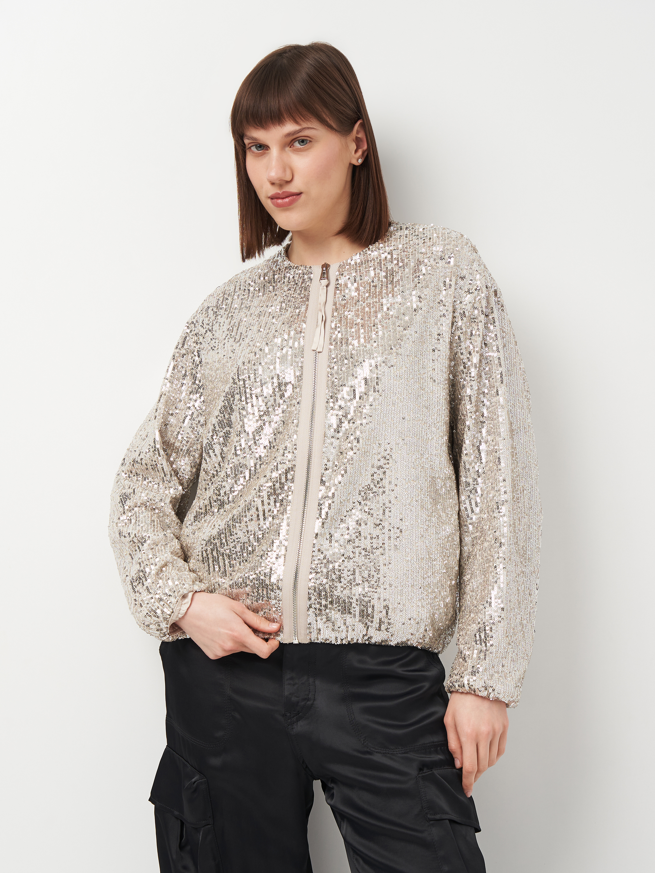 Куртка жіноча Zara 3449/975 L Срібляста від Rozetka на платформі USKIDKA Акція на Куртка жіноча Zara 3449/975 L Срібляста від Rozetka