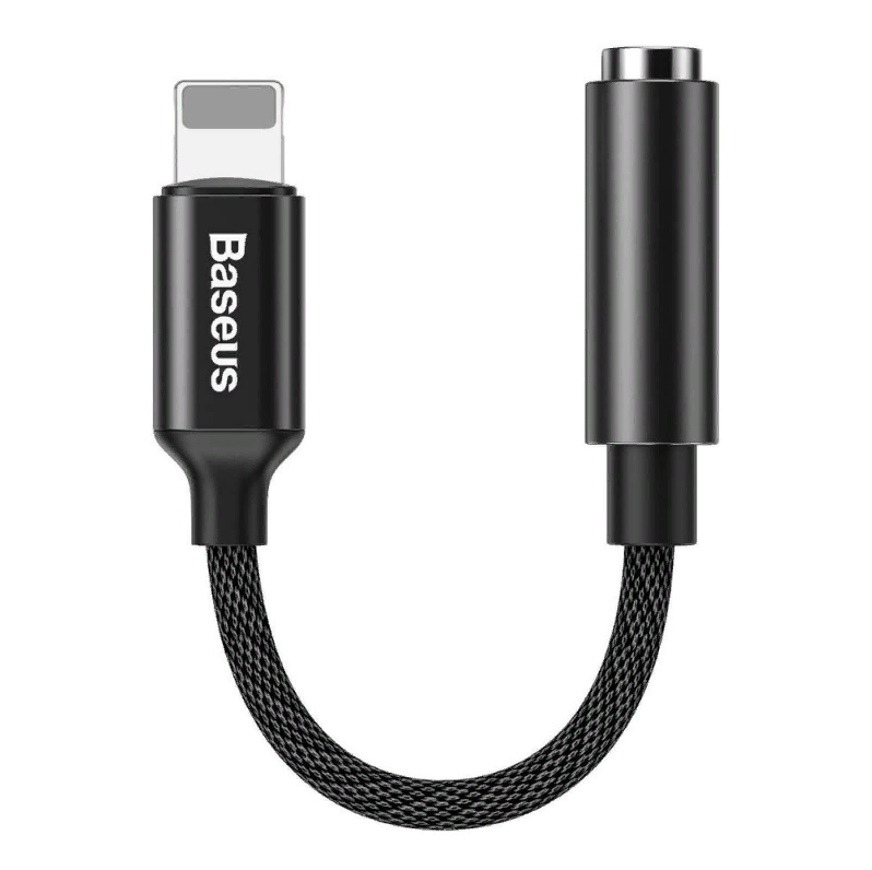 

Аудио переходник для iPhone с Lightning на 3.5mm Baseus L3.5 Black