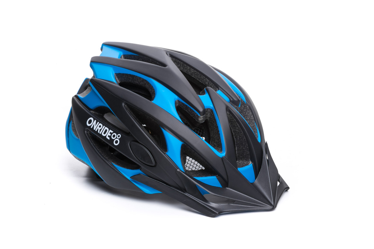 

Шолом OnRide Cross матовий M 55-59 см Чорно/Блакитний