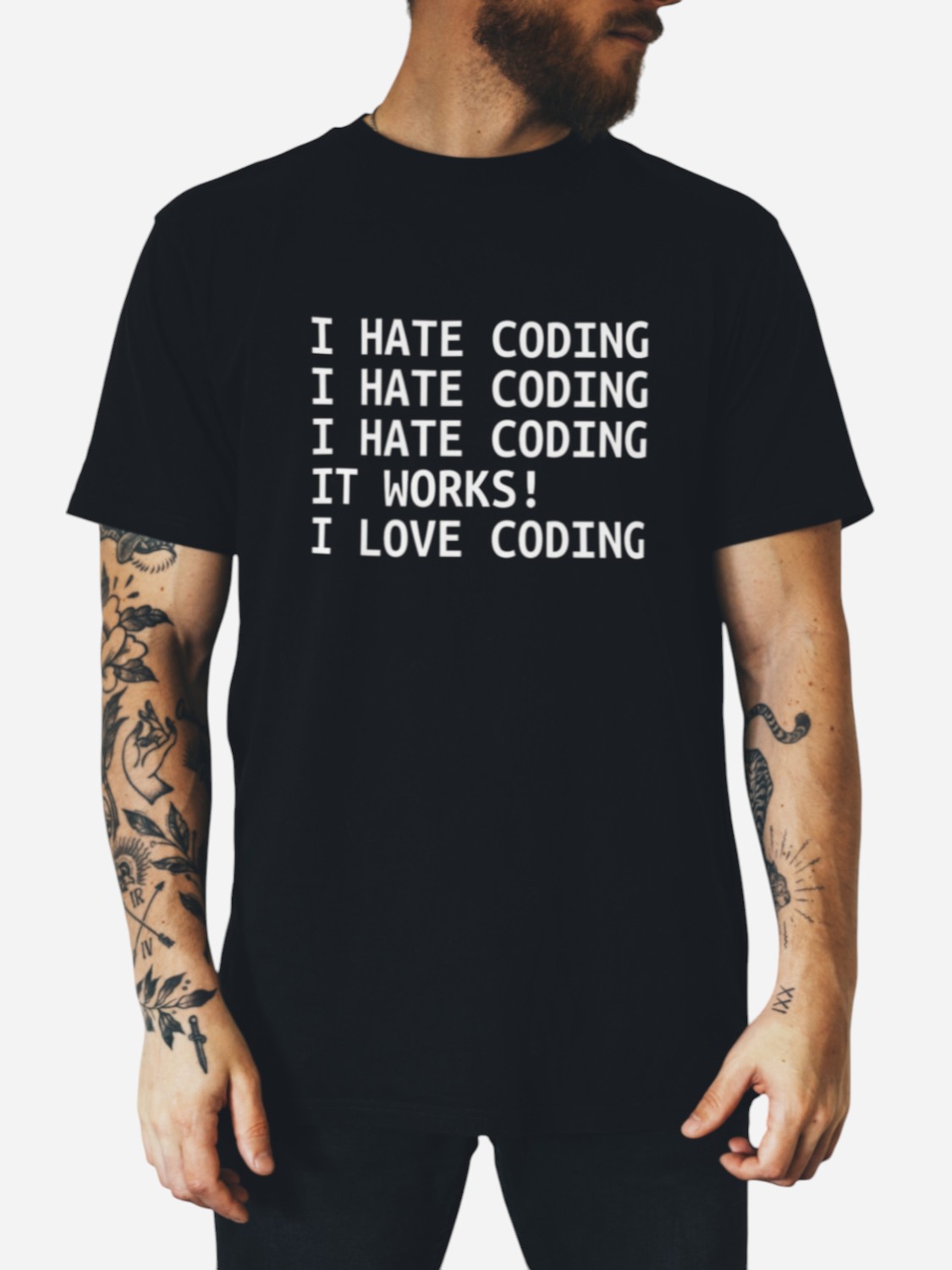Футболка бавовняна довга чоловіча Ctrl I hate coding... CNTRLB10003 2XL Чорна з принтом від Rozetka на платформі USKIDKA Акція на Футболка бавовняна довга чоловіча Ctrl I hate coding... CNTRLB10003 2XL Чорна з принтом від Rozetka