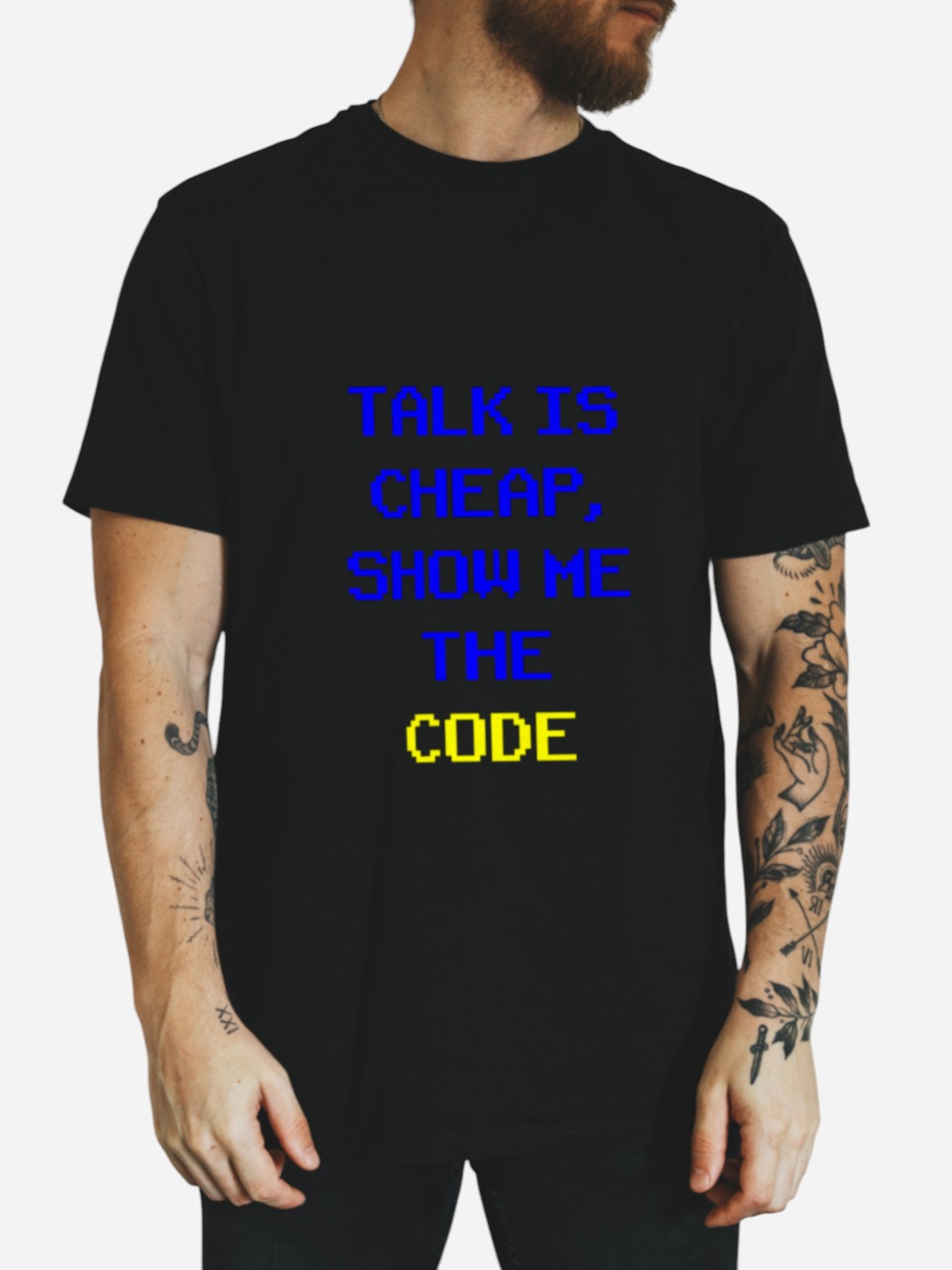 Футболка бавовняна довга чоловіча Ctrl Talk is cheap, show me the code CNTRLB10035 S Чорна з принтом від Rozetka на платформі USKIDKA Акція на Футболка бавовняна довга чоловіча Ctrl Talk is cheap, show me the code CNTRLB10035 S Чорна з принтом від Rozetka