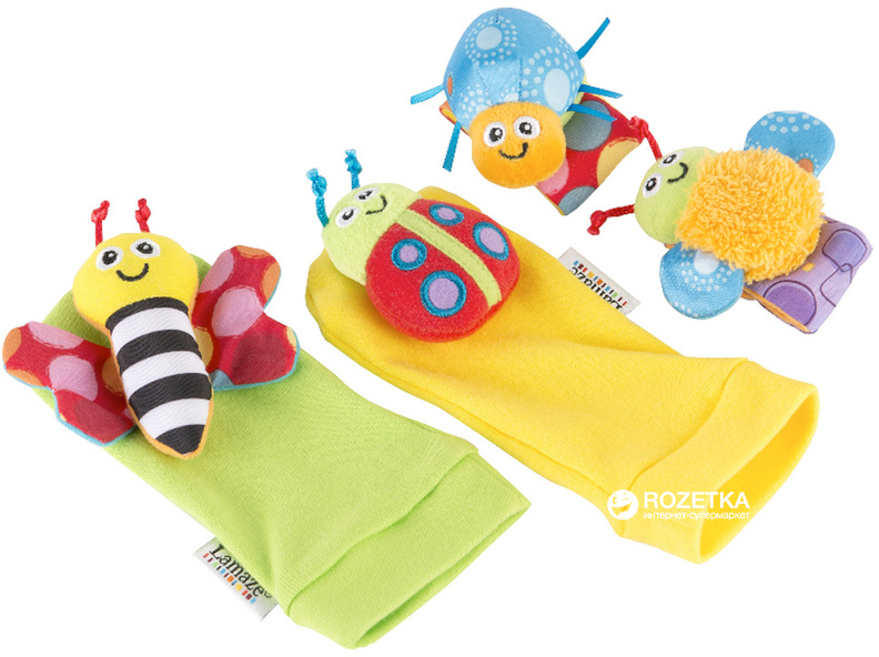 

Набор Lamaze Погремушки на запястья и носочки с погремушками (LC27634)