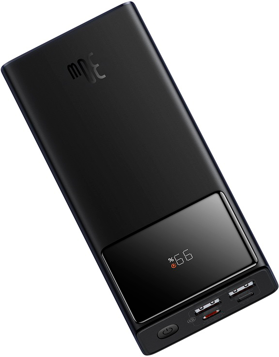 фото Зовнішній акумулятор (павербанк) Baseus Star Lord Digital Display 30000mAh 30W Black (P10022905113-00)