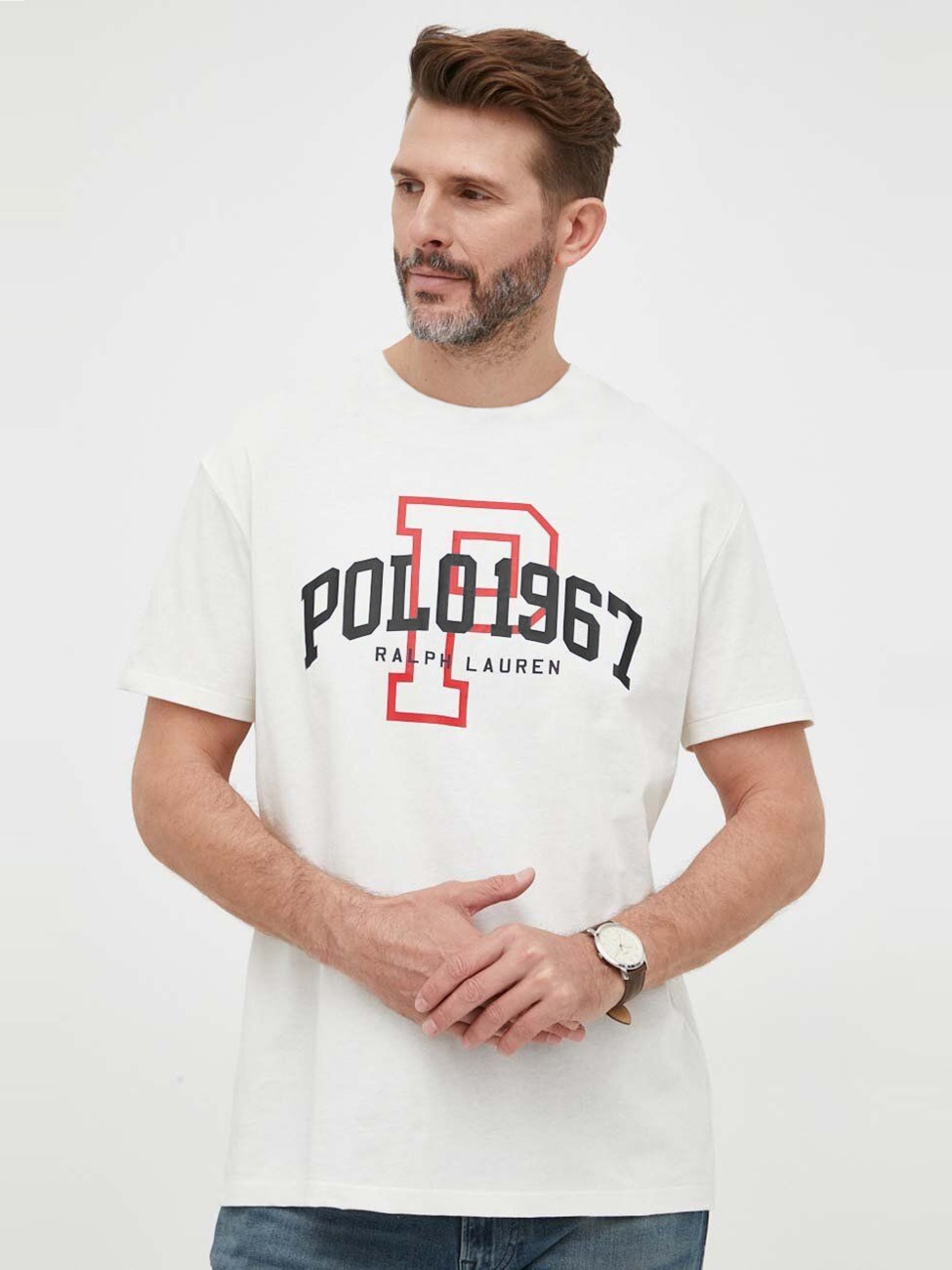 Футболка бавовняна довга чоловіча Polo Ralph Lauren 2012333 XL Біла з принтом від Rozetka на платформі USKIDKA Акція на Футболка бавовняна довга чоловіча Polo Ralph Lauren 2012333 XL Біла з принтом від Rozetka