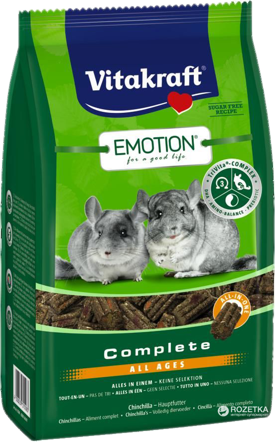 Корм для шиншилл Vitakraft Emotion Complete All ages 800 г ...