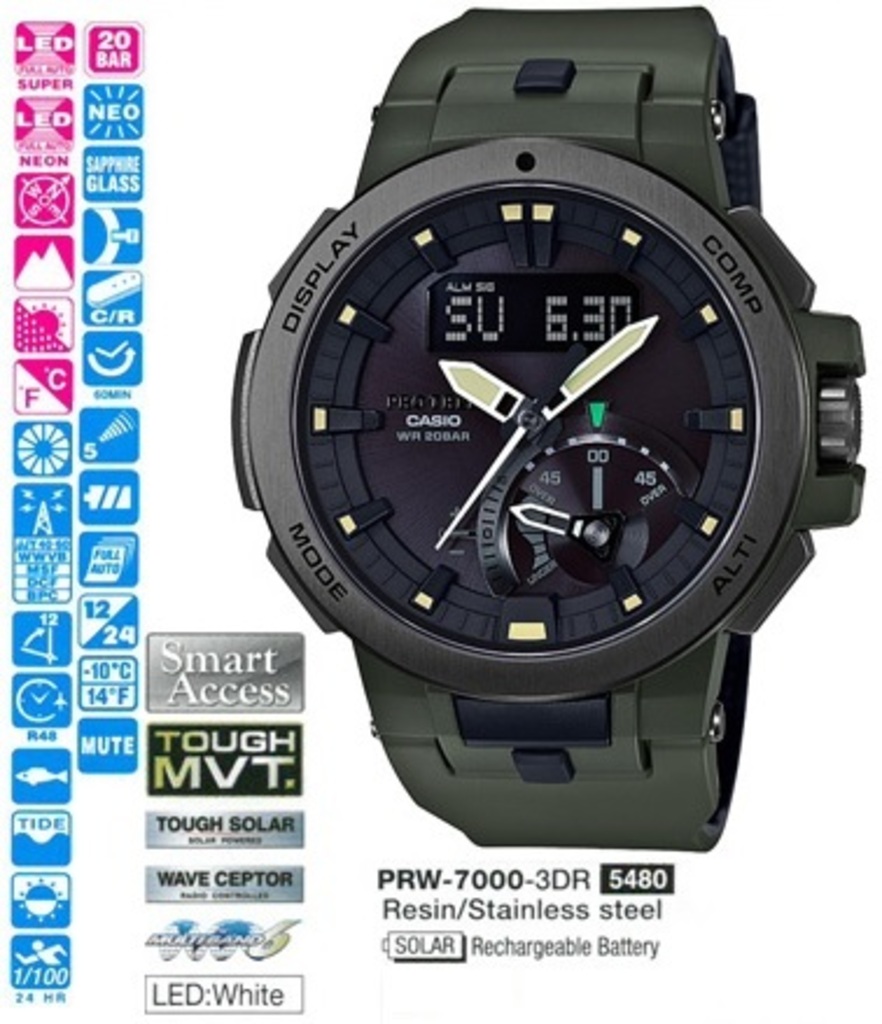 

Мужские часы Casio PRW-7000-3ER