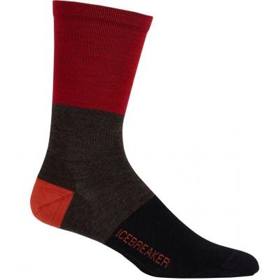 

Термоноски Icebreaker Life UltraLight Crew Rugby MEN rugby stripe rocket M (101 180 602 M)