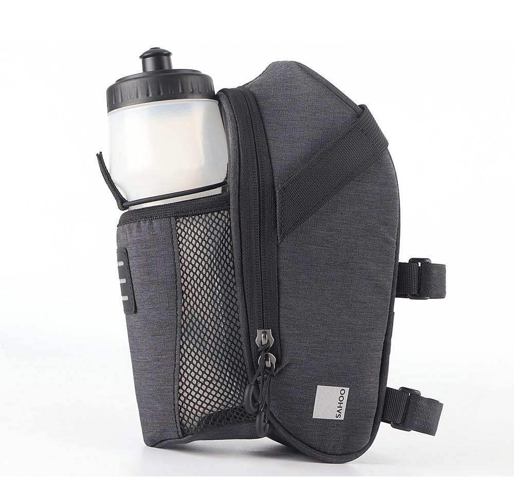 

Сумка під сідло Sahoo Urban 131464-SA з кишенею для пляшки Grey (6920636793203)