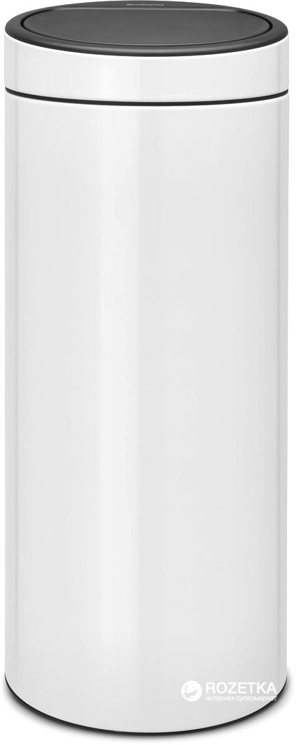 

Ведро для мусора Brabantia Touch Bin 30 л White